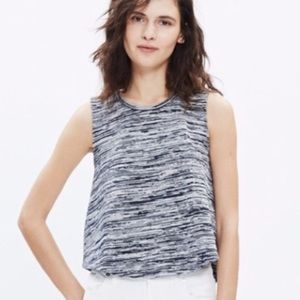 Madewell Marty Spade Dye Tank Black & Gray NWT M